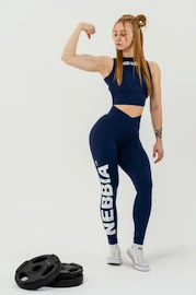 Leggings da donna Nebbia Barbell Therapy Glute Check Blue