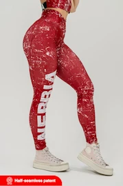 Leggings da donna Nebbia Barbell Therapy Rough Girl Red