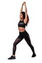 Leggings da donna Nebbia  Gold Mesh leggings 829 black