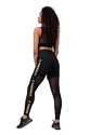 Leggings da donna Nebbia  Gold Mesh leggings 829 black