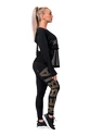 Leggings da donna Nebbia  Gold Print leggings 827 black