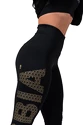 Leggings da donna Nebbia  Gold Print leggings 827 black