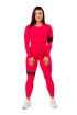 Leggings da donna Nebbia  High-Waist ¾ Length Sporty Leggings 404 pink