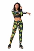 Leggings da donna Nebbia  High-waist performance leggings 567 jungle green