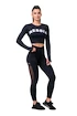 Leggings da donna Nebbia  Mesh leggings high waist black XS