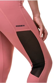 Leggings da donna Nebbia Mesh leggings high waist old rose