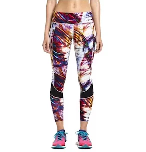 Leggings da donna Saucony  Finishing Kick Crop Multi Print L