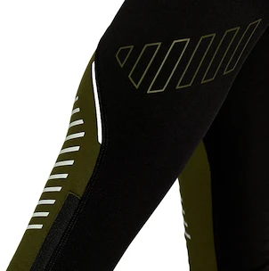 Leggings da uomo Asics  Lite Show Winter Tight Black/Green S