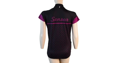 Maglia da ciclismo da donna Sensor  Cyklo Dots Black