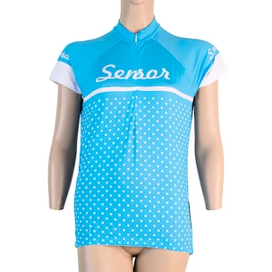 Maglia da ciclismo da donna Sensor  Cyklo Dots Blue