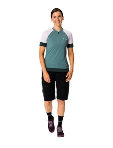 Maglia da ciclismo da donna VAUDE  Altissimo Q-Zip Shirt Dusty moss