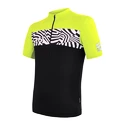 Maglia da ciclismo da uomo Sensor  Cyklo Miles Black/Neon Yellow