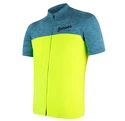 Maglia da ciclismo da uomo Sensor  Cyklo Motion Blue/Neon Yellow