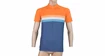 Maglia da ciclismo da uomo Sensor  Cyklo Summer Stripe Blue/Orange