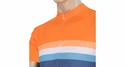 Maglia da ciclismo da uomo Sensor  Cyklo Summer Stripe Blue/Orange