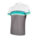 Maglia da ciclismo da uomo Sensor  Cyklo Summer Stripe Grey/Green