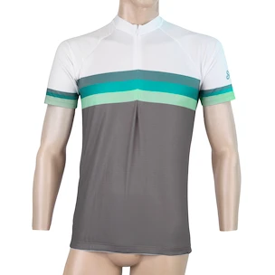 Maglia da ciclismo da uomo Sensor  Cyklo Summer Stripe Grey/Green