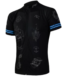 Maglia da ciclismo da uomo Sensor Cyklo Tattoo Black