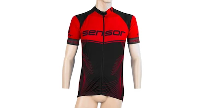 Maglia da ciclismo da uomo Sensor  Cyklo Team Up Black/Red S