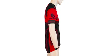 Maglia da ciclismo da uomo Sensor  Cyklo Team Up Black/Red S