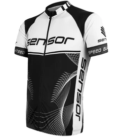 Maglia da ciclismo da uomo Sensor Cyklo Team Up Black/White