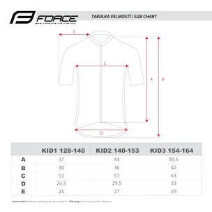 Maglia da ciclismo per bambini Force