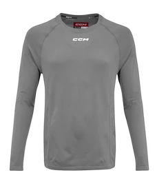 Maglietta a compressione CCM Eflex LS Premium Training Tee Dark Grey Heathered Senior