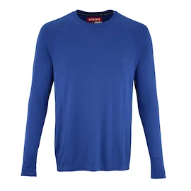 Maglietta a compressione CCM LS Premium Training Tee Royal Senior