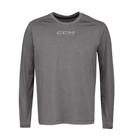 Maglietta a compressione CCM Non Compression LS Tee Grey Senior