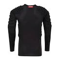 Maglietta a compressione CCM  Padded Goalie LS Black Senior