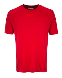 Maglietta a compressione CCM SS Premium Training Tee Red Senior