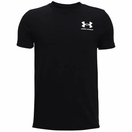 Maglietta da bambino Under Armour Sportstyle Left Chest SS Black