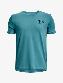 Maglietta da bambino Under Armour SPORTSTYLE LEFT CHEST SS-BLU