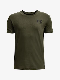 Maglietta da bambino Under Armour SPORTSTYLE LEFT CHEST SS-GRN