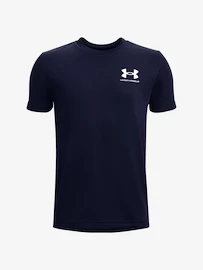 Maglietta da bambino Under Armour SPORTSTYLE LEFT CHEST SS-NVY