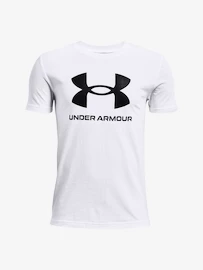 Maglietta da bambino Under Armour Sportstyle Logo SS-WHT