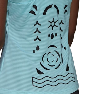 Maglietta da donna adidas  Paris Y-Tank Primeblue Aqua M