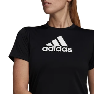 Maglietta da donna adidas  Primeblue Designed 2 Move Logo Sport Black XS