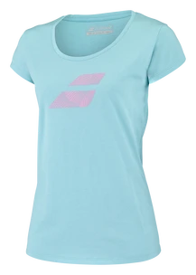 Maglietta da donna Babolat  Exercise Flag Tee Women Angel Blue S