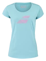 Maglietta da donna Babolat  Exercise Flag Tee Women Angel Blue S