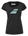 Maglietta da donna Babolat  Exercise Flag Tee Women Black Heather L