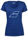 Maglietta da donna Babolat  Exercise Flag Tee Women Sodalite Blue