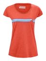 Maglietta da donna Babolat  Exercise Stripes Tee Poppy Red S