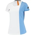 Maglietta da donna Babolat  Play Cap Sleeve Top Women White/Blue Hthr