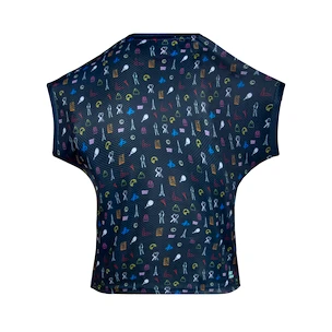 Maglietta da donna BIDI BADU  Majira Tech Tee Dark Blue, Mixed M