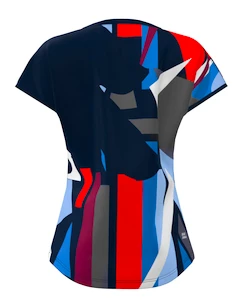 Maglietta da donna BIDI BADU  New York 2024 Capsleeve Dark Blue/Red