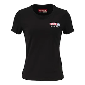 Maglietta da donna CCM Vintage Fall SS Tee Black