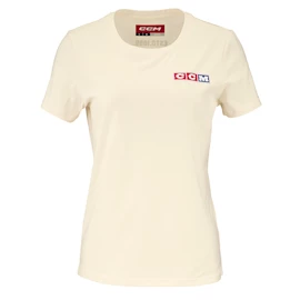 Maglietta da donna CCM Vintage Fall SS Tee Unbleached