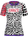 Maglietta da donna Crazy Idea  Mountain Flash Black/Zebra