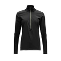 Maglietta da donna Devold  Running Cover Woman Zip Neck Caviar